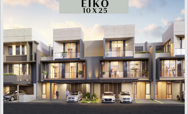 Rumah 3 Lantai Okinawa Pasir Putih Residence di PIK 2