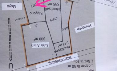 tanah darat depan RS QIM Kalisari batang