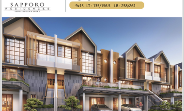 Rumah 3 Lantai Sapporo Residence di PIK 2
