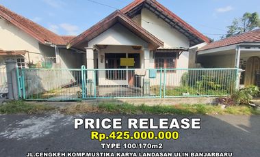 Rumah type 100/170m2 di mustika karya gt payung