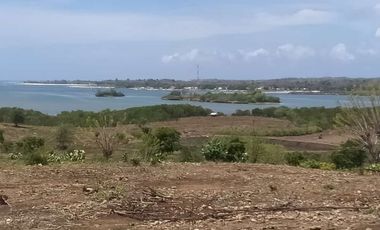 Tanah tebing loss pantai di jerowaru dekat pantai pink