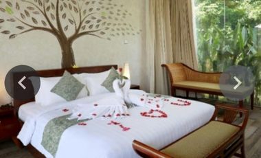 villa manajemen hotel,rivate pool,2 kamar besar,furnished dekat pantai