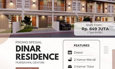 Promo Rumah Gentan Solo Luas Terbesar harga terjangkau