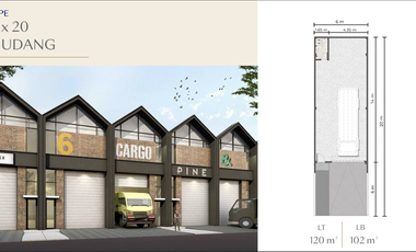 Gudang Modern Multifungsi Bizpark di PIK 2