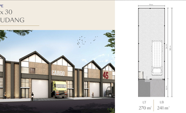 Gudang Modern Multifungsi 2 Lantai Bizpark di PIK 2