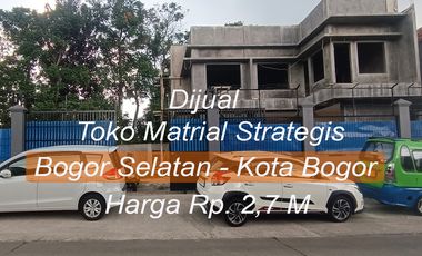Dijual Toko Matrial Luas dan Strategis di Lokasi Padat Penduduk.