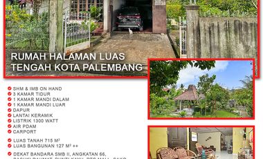 Dijual Rumah Palembang - Hunian Asri dengan Halaman Luas Tengah Kota