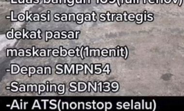 Dijual Rumah Palembang - Maskarebet - Full Renovasi