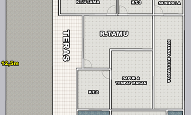 rumah type 140/200m2 di pusat kota komp.amaco