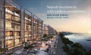 Rukan Marina Bay 6 Lantai Semi-Basement Lift dan Rooftop di PIK 2