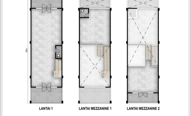 Rukan Marina Bay 2 Lantai Mezzanine & High Ceiling di PIK 2