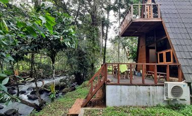 Villa Kayu Tanah Luas Dkt Air Terjun, Perbukitan, Alam Pedesaan