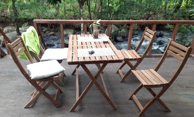 Villa Kayu Tanah Luas Dkt Air Terjun, Perbukitan, Alam Pedesaan