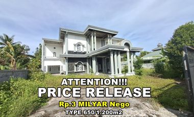 rumah mewah 2lt type 650/1200m2 di loktabat selatan