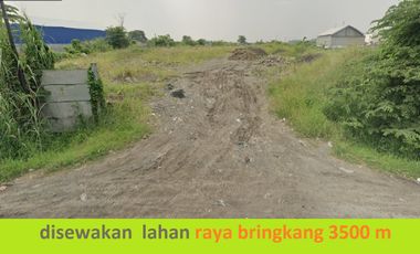 disewakan raya bringkang nol jalan raya, lahan kosong sudah urug