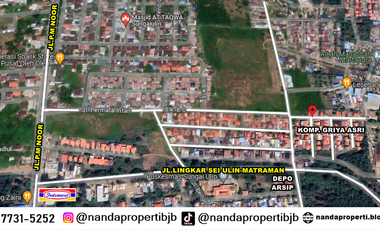 rumah 2lt type 150/216m2 di griya asri sei ulin banyak bonus