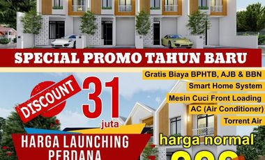 Townhouse 2 lantai lokasi dekat trade mall koja