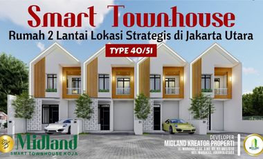 Townhouse 2 lantai lokasi dekat trade mall koja