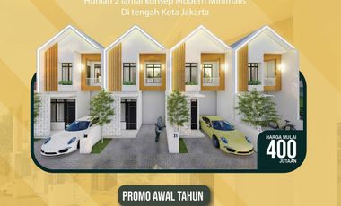 Smartownhouse koja rumah 2 lantai miniamlis ditengah kota jakarta