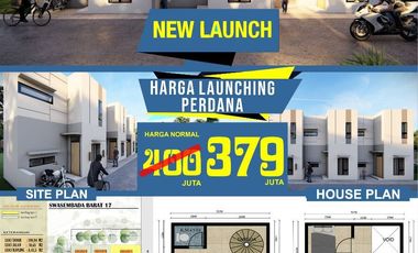 Rumah minimalis 2 lantai lokasi dekat suntermall