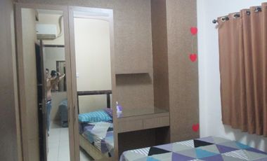 Paket sewa per 3 bulan apartemen puri park view 2 bed full furnis