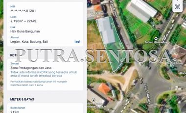 TANAH SUNSET ROAD NAKULA PREMIUM HARGA SUPER RAMAH