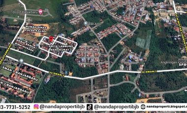 rumah siap huni 5 kamar tidur di griya lambung mangkurat gubernuran