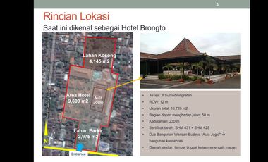 Hotel Bintang Bersejarah Strategis & Terluas Tengah Kota Jogja