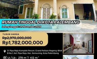Rumah dijual di Kemuning, Palembang