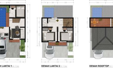 VILLA ROOFTOP PRIVATE POOL DEKAT ALUN ALUN BATU BONUS FURNISH