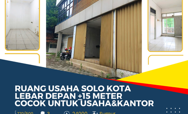Ruang Usaha Solo Kota LD 15 Meter