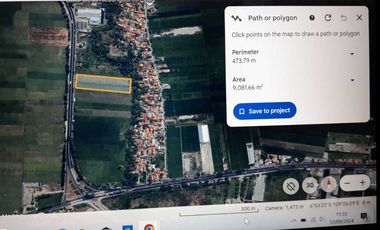 DIJUAL TANAH LOKASI SANGAT STRATEGIS DI PINGGIR JALAN RAYA