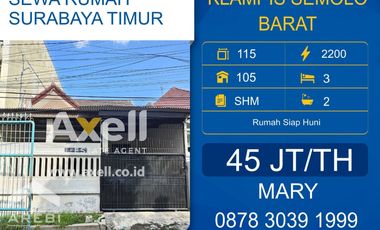 Rumah disewakan di Sukolilo, Surabaya