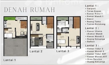 Cluster moderan minimalis jalan 2 mobil kawasan jatipadang psr minggu