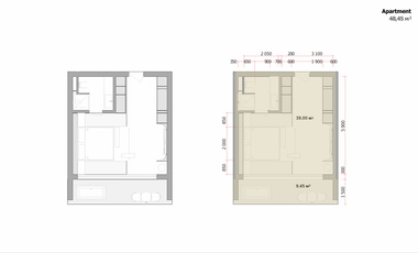Exclusive High-Return 1 BR Apartment in Cemagi – Safe Investment