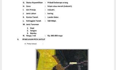 TANAH STRATEGIS 3,5H AKSES TRONTON ZONA INDUSTRI KRANGGAN TEMANGGUNG
