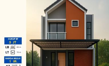 Townhouse 2 Lantai Modern Minimalis dalam perumahan besar Pamulang