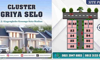 RUMAH TENGAH KOTA MADIUN TYPE 45 FREE DESAIN