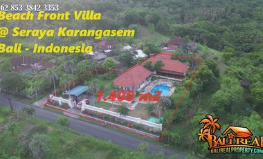 Dijual Cepat Super Murah Villa Tepi Pantai Seraya Karangasem