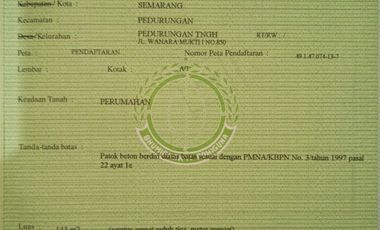 RUMAH PEDURUNGAN MURAH BUTUH UANG