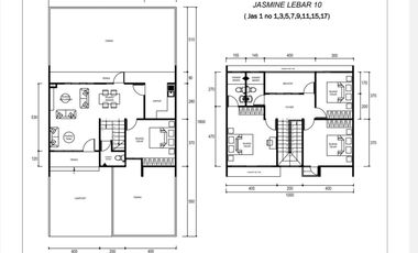Rumah 2 lantai Lebar 10mtr 1 mnt tol buah batu bandung Hadap Barat