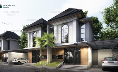Rumah 2 Lantai Konsep Modern Tropical European di Yogyakarta