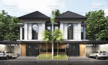 Rumah 2 Lantai Konsep Modern Tropical European di Yogyakarta