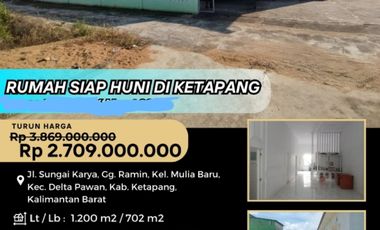 Rumah dijual di Kantor, Delta Pawan, Ketapang, Kalimantan Barat