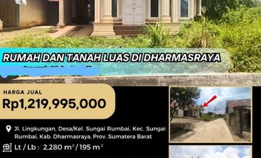 Rumah dijual di Sinamar, Asam Jujuhan, Dharmasraya, Sumatra Barat
