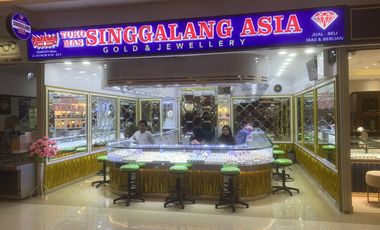 Sewa toko emas murah tangcity mall kota tangerang