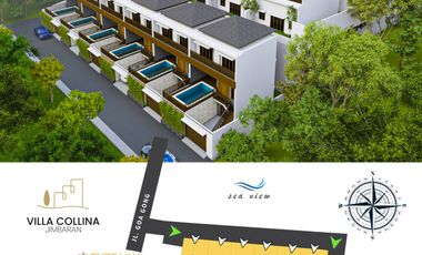 Villa dengan private pool view laut di Bali