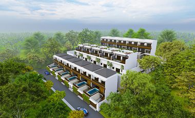 Villa dengan private pool view laut di Bali