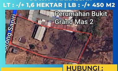 Tanah dijual di Romangloe, Bontomarannu, Gowa, Sulawesi Selatan