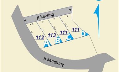 OBRAL MURAH 4 UNIT TANAH KAVLING SIAP BANGUN AKSES MOBIL DI SEYEGAN. JK10424
